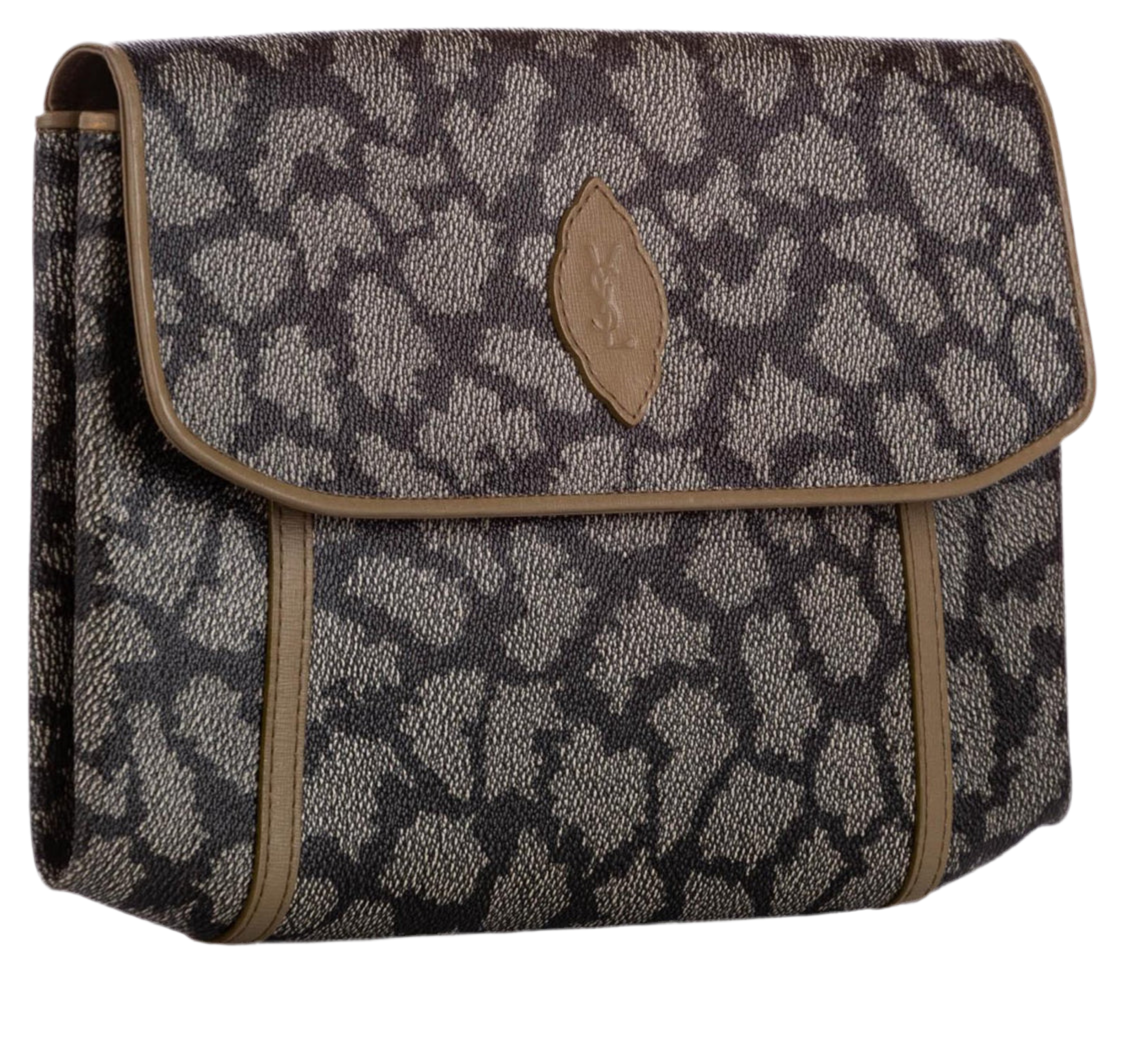 Yves Saint Laurent
Coated Canvas Leather Trimmed Clutch Preowned