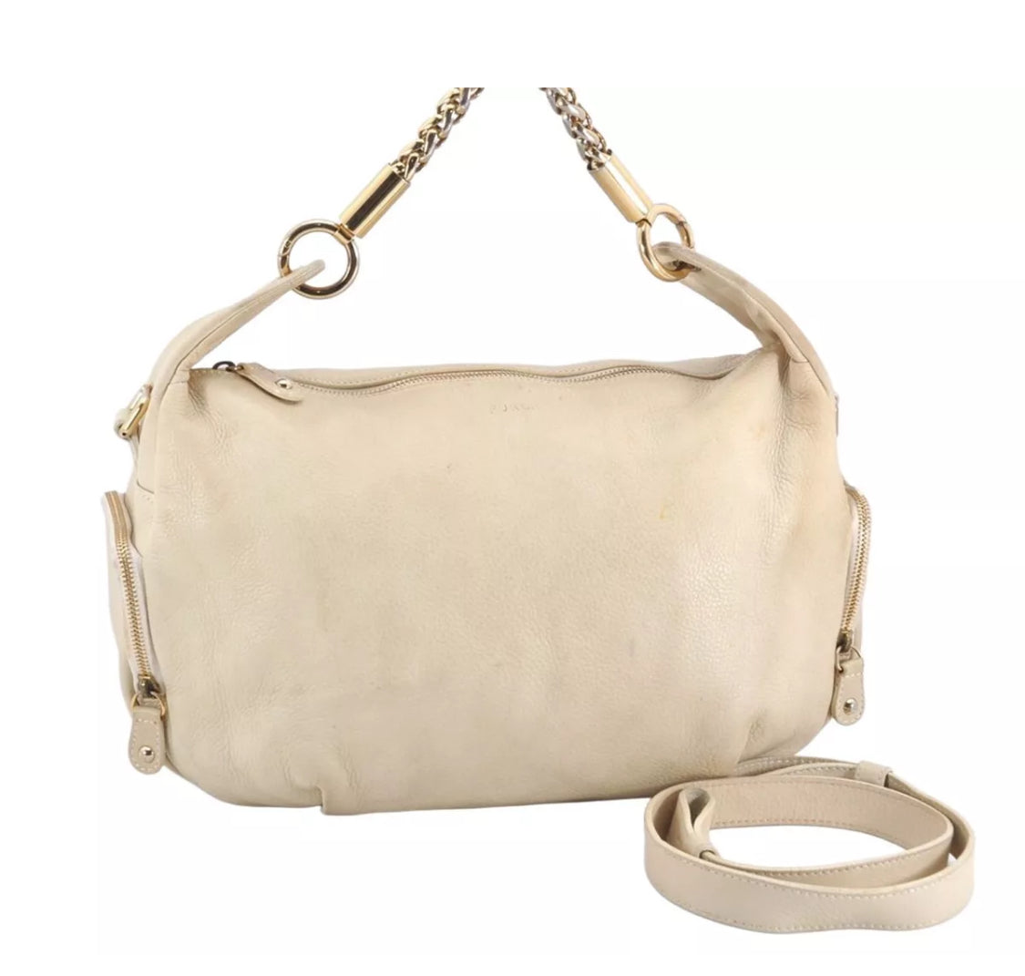 Furla Vintage Leather 2Way Shoulder Cross Body Bag