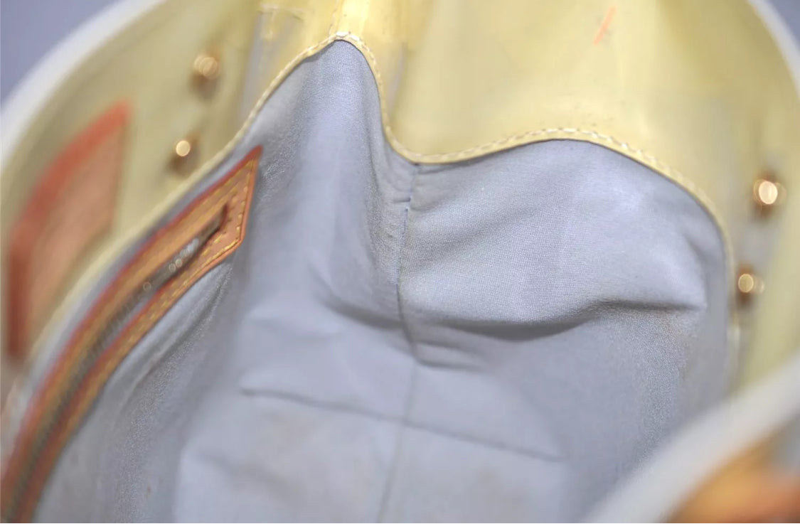 Authentic Louis Vuitton Vernis Reade PM Hand Bag Vintage Yellow Preowned