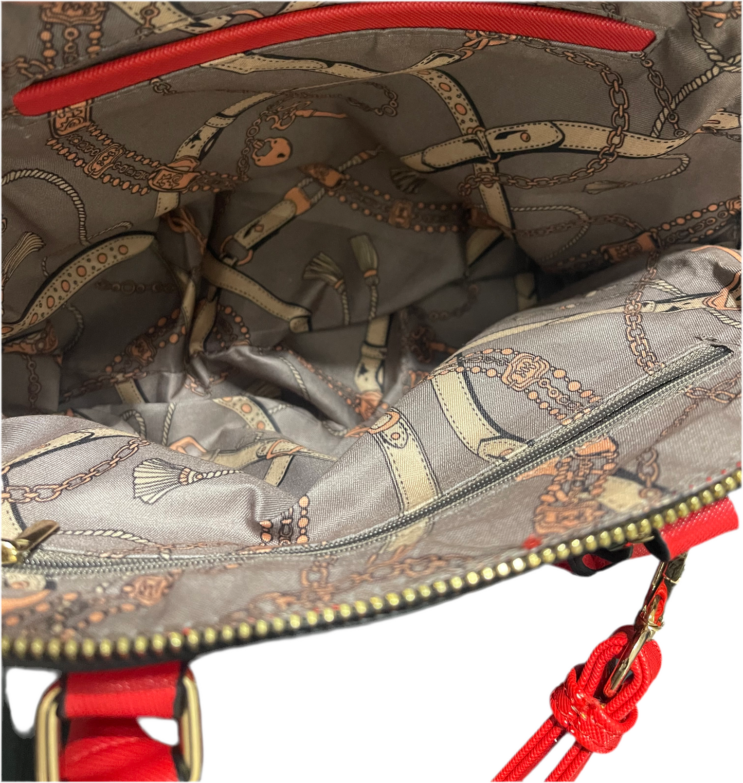 La Terre Vegan Leather Red Bag