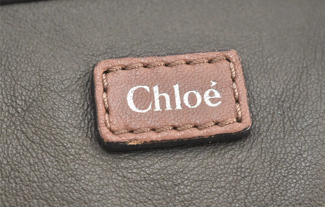Chloe Ethel 2Way Shoulder Hand Bag Leather Vintage Preowned