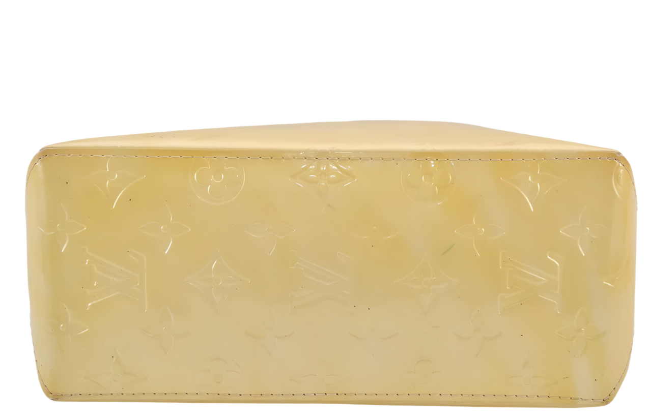 Authentic Louis Vuitton Vernis Reade PM Hand Bag Vintage Yellow Preowned