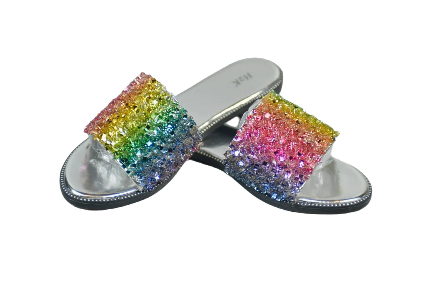 Gracefull women's open toe shoes Multi-colored Size 10