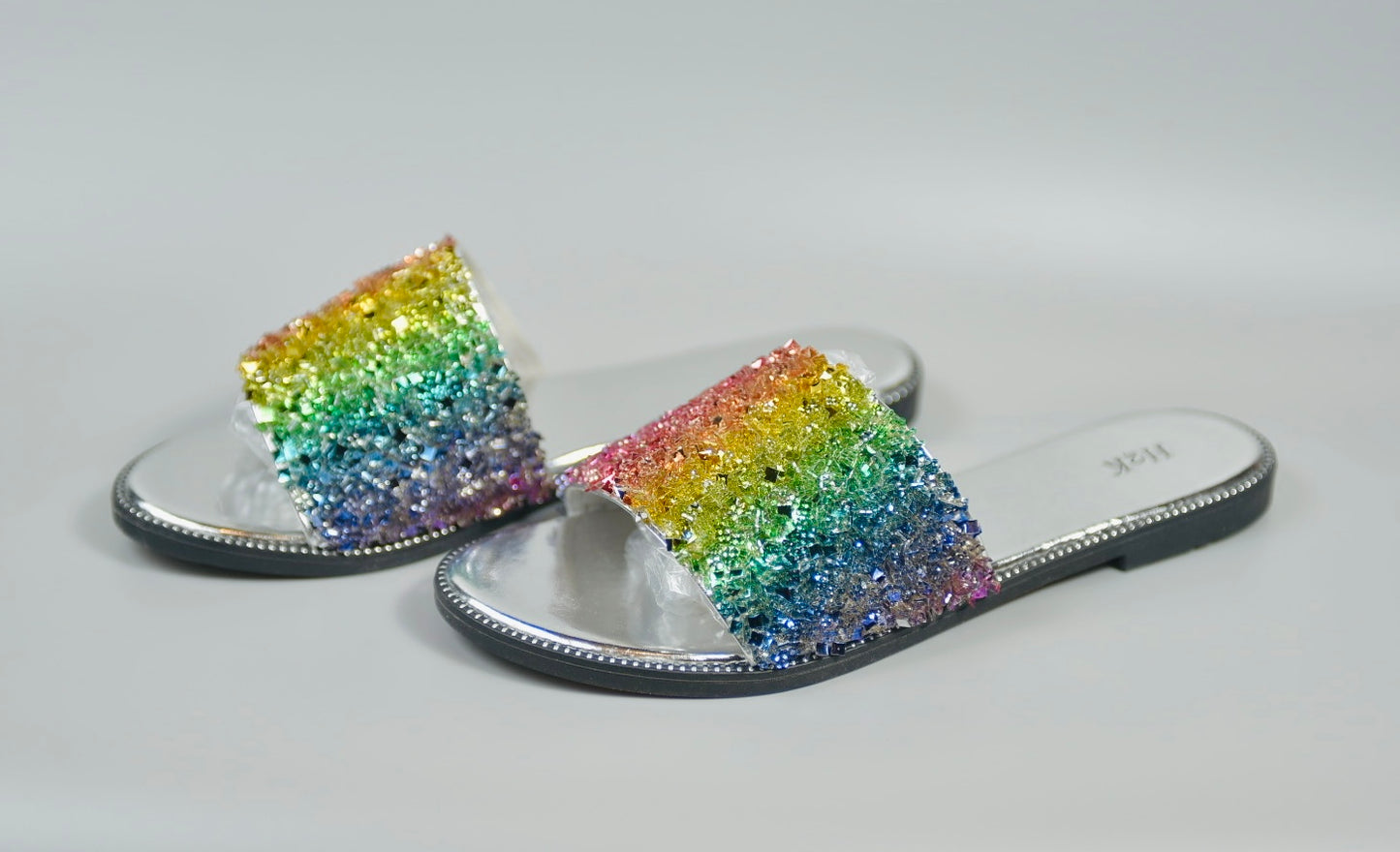 Gracefull women's open toe shoes Multi-colored Size 10