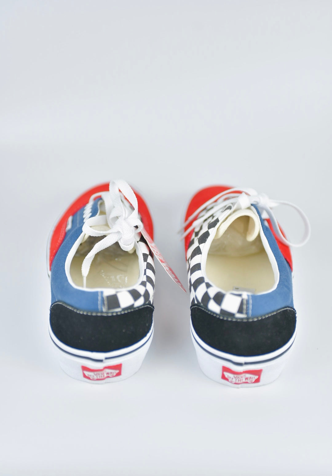 Vans Era Red Navy Blue Black White Checker Mix and Match New