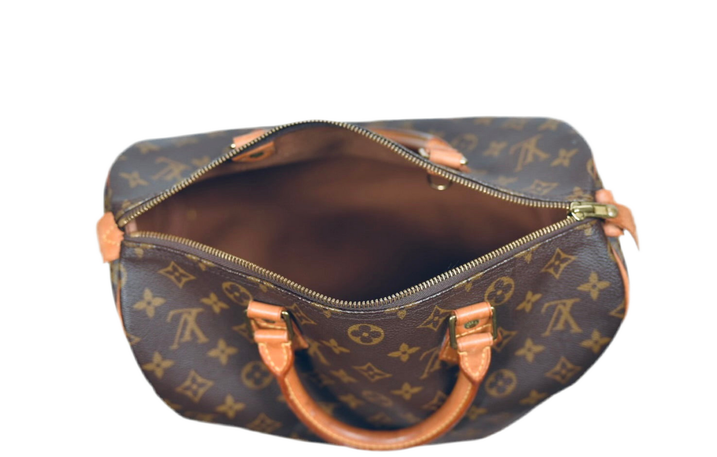 Louis Vuitton Speedy 35 LV Monogram Satchel Bag