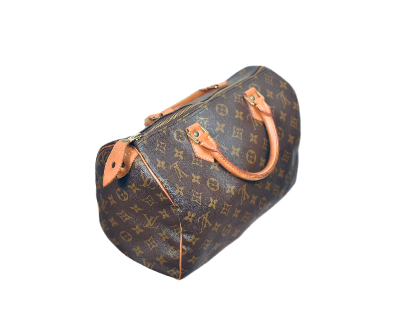 Louis Vuitton Speedy 35 LV Monogram Satchel Bag