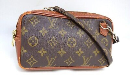 Louis Vuitton Monogram Marly Bandouliere Shoulder Cross Bag Old Model