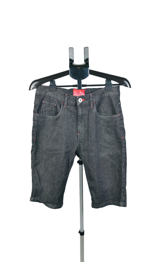 Westace Black Denim Short Jeans