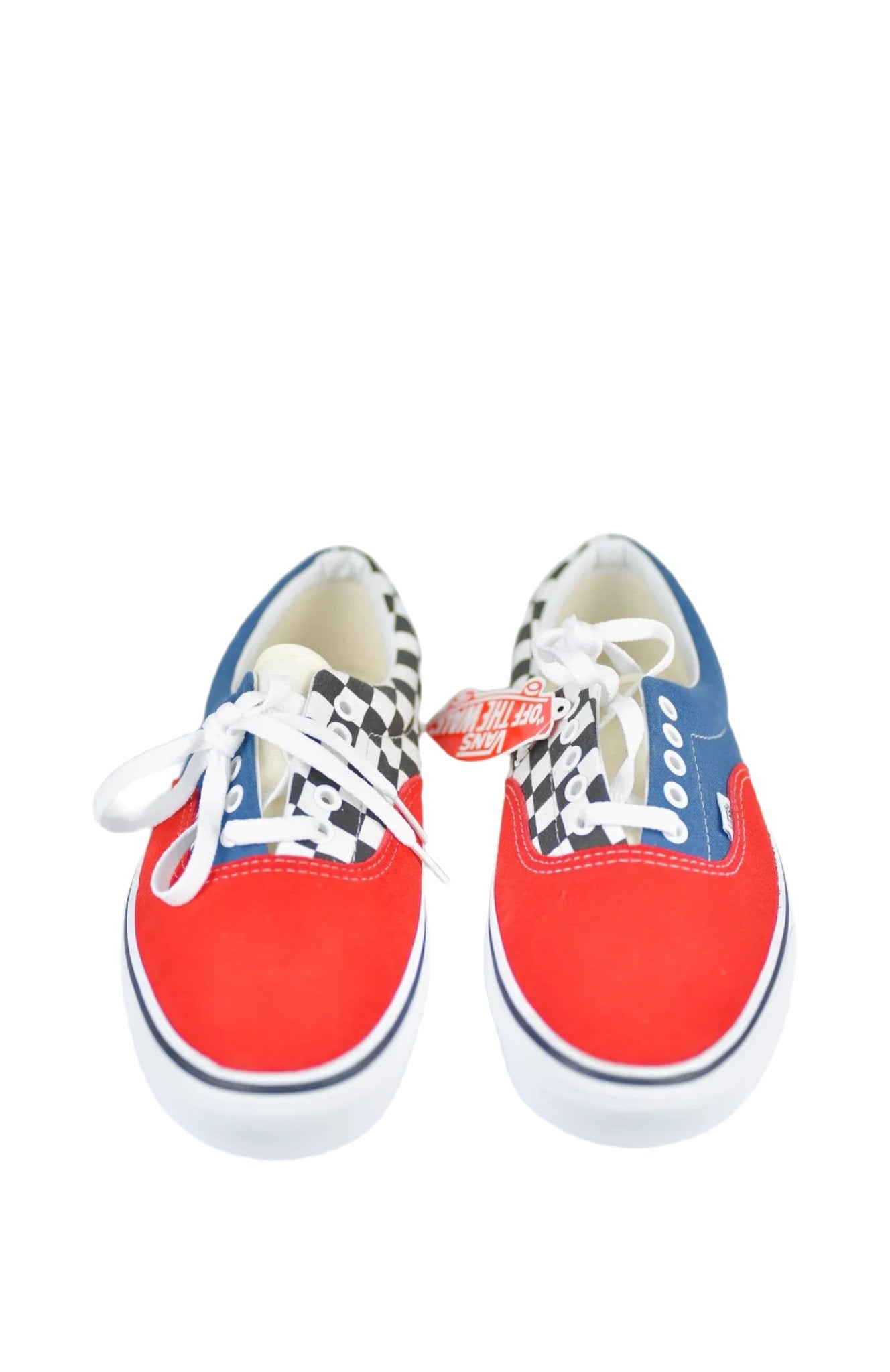 Vans Era Red Navy Blue Black White Checker Mix and Match New