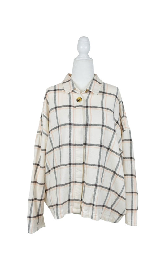 Women’s Madewell Checkered Casual Long Sleeve Shirt