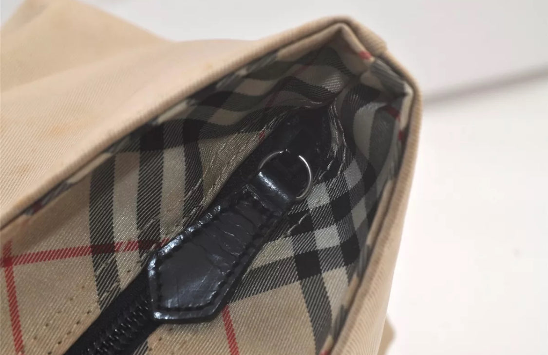 BURBERRY                        BLUE LABEL Check Hand Bag