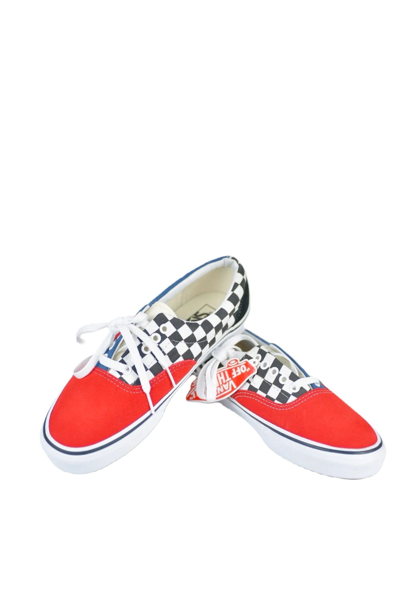 Vans Era Red Navy Blue Black White Checker Mix and Match New