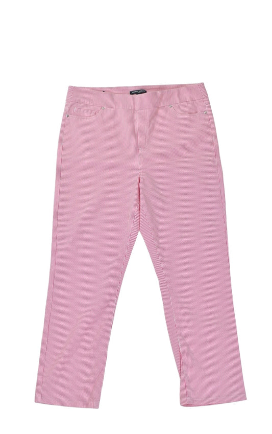 Women’s Mario Serrani Pink Stipped Casual Pants