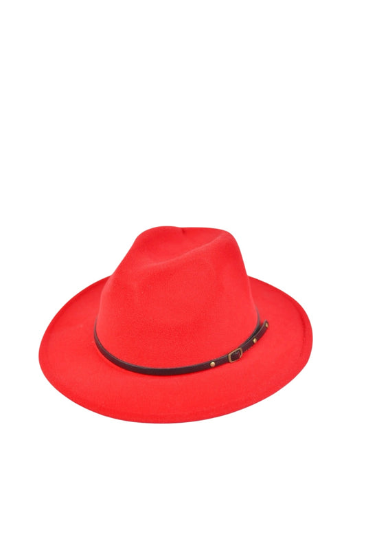 Men’s red classic felt hat