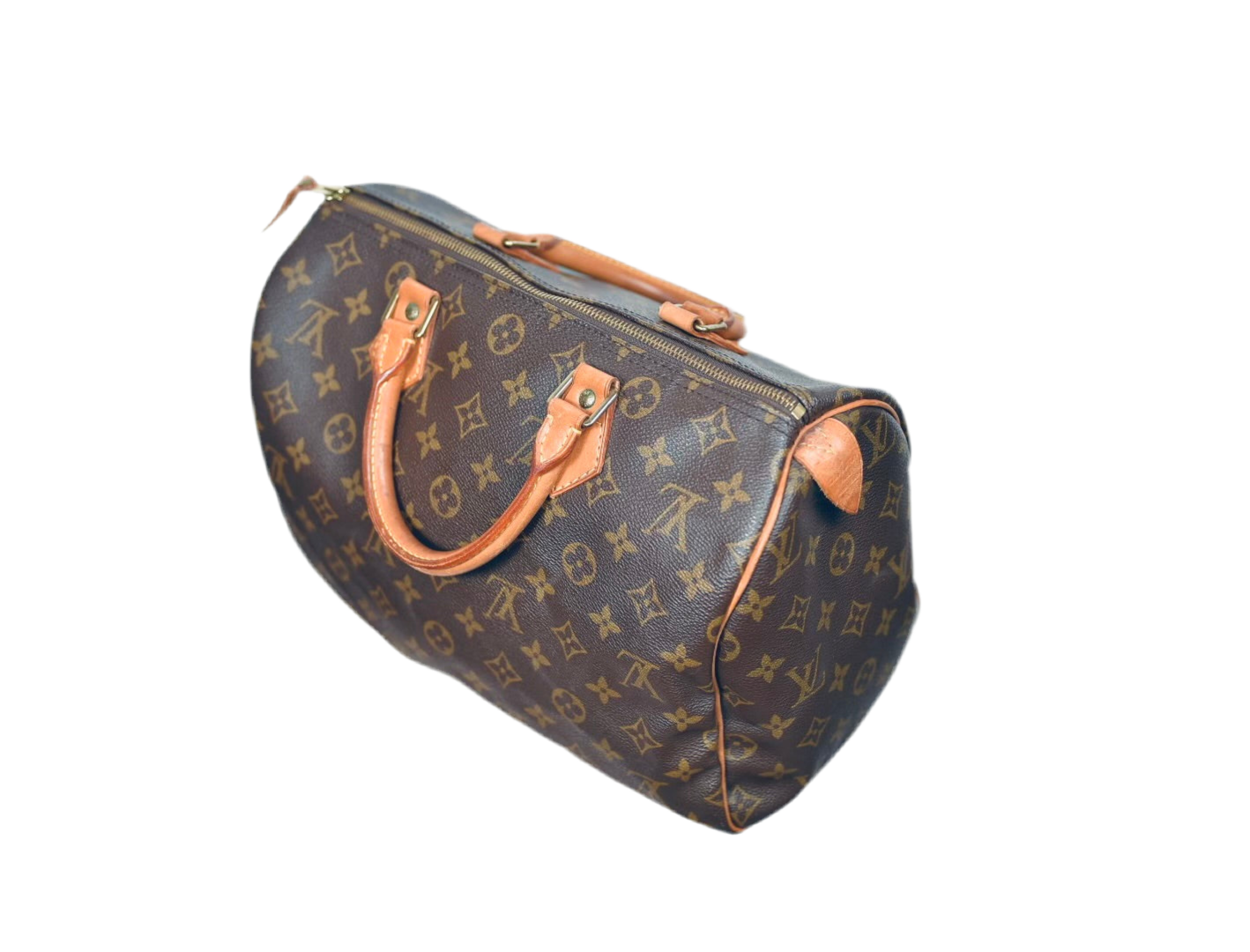 Louis Vuitton Speedy 35 LV Monogram Satchel Bag