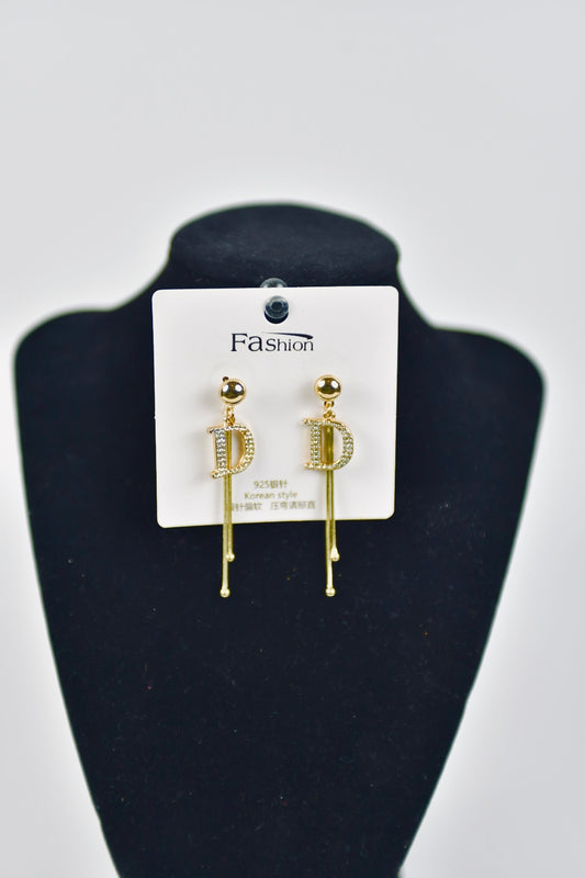 Letter D Fashion Earings