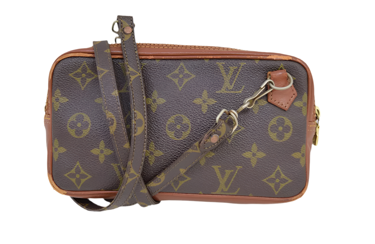 Louis Vuitton Monogram Marly Bandouliere Shoulder Cross Bag Old Model