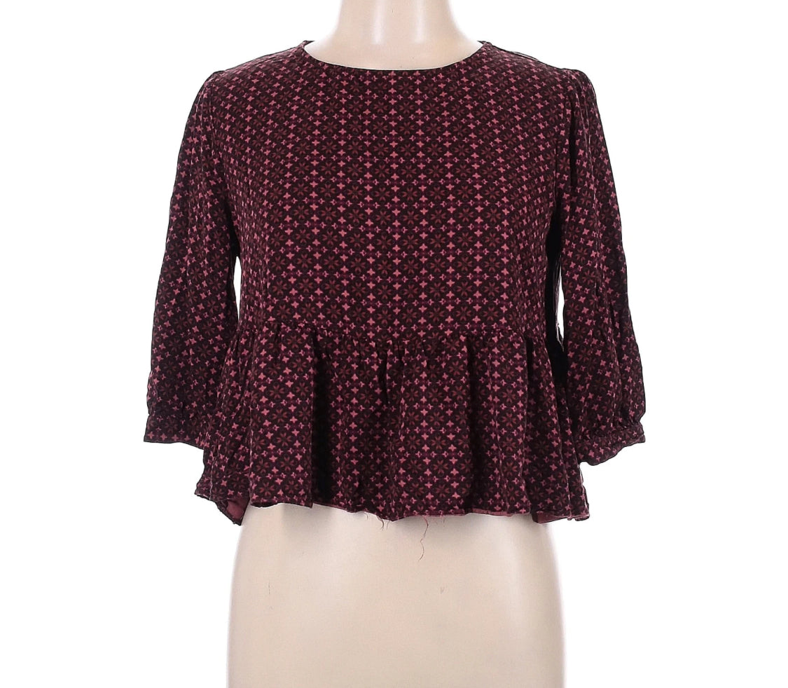 Cooperative 3/4 Sleeve Blouse