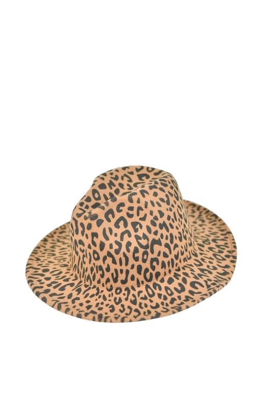 Unisex custom leopard print felt hat