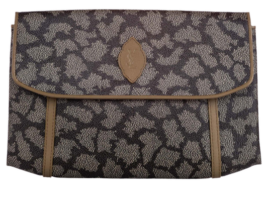 Yves Saint Laurent
Coated Canvas Leather Trimmed Clutch Preowned