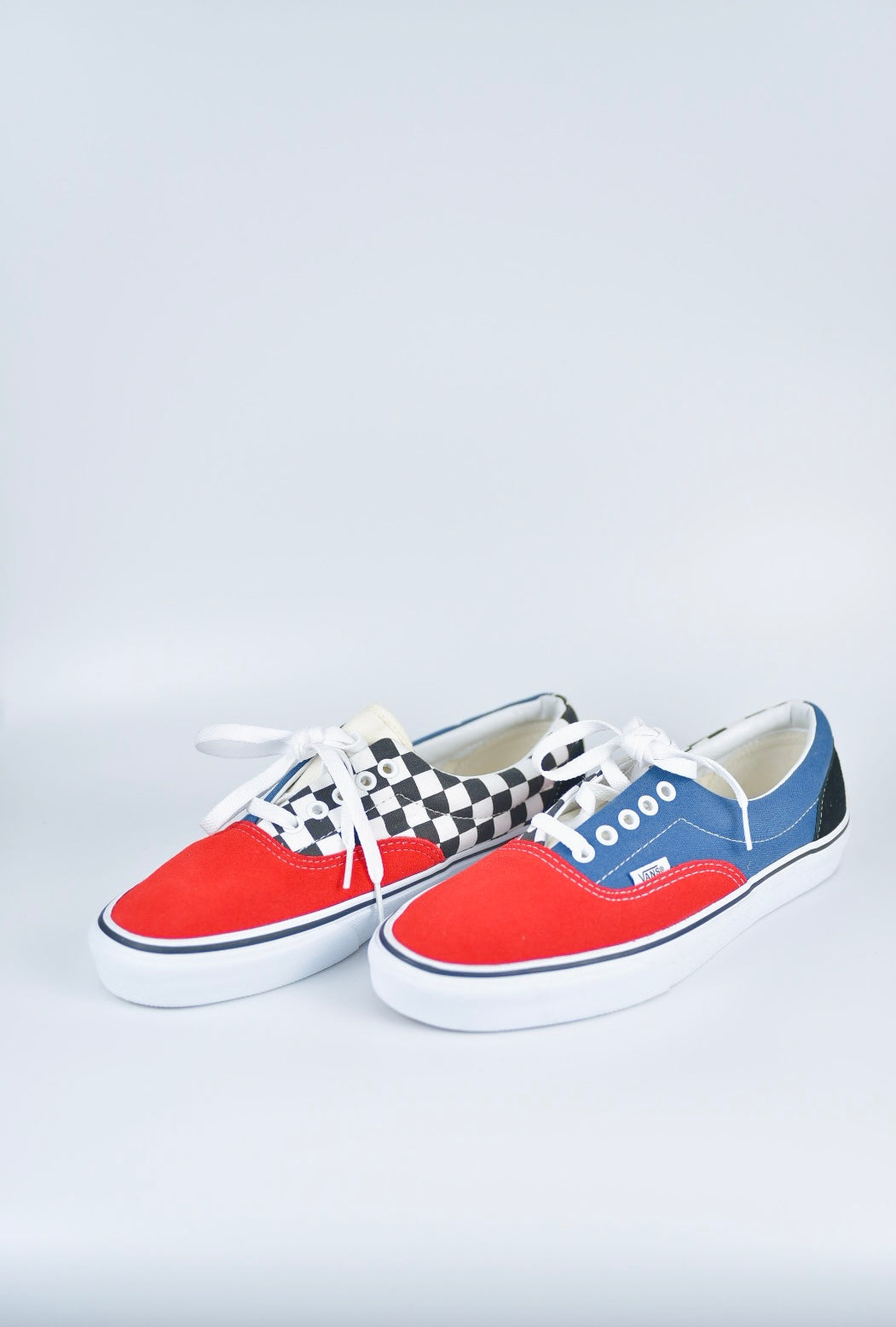 Vans Era Red Navy Blue Black White Checker Mix and Match New