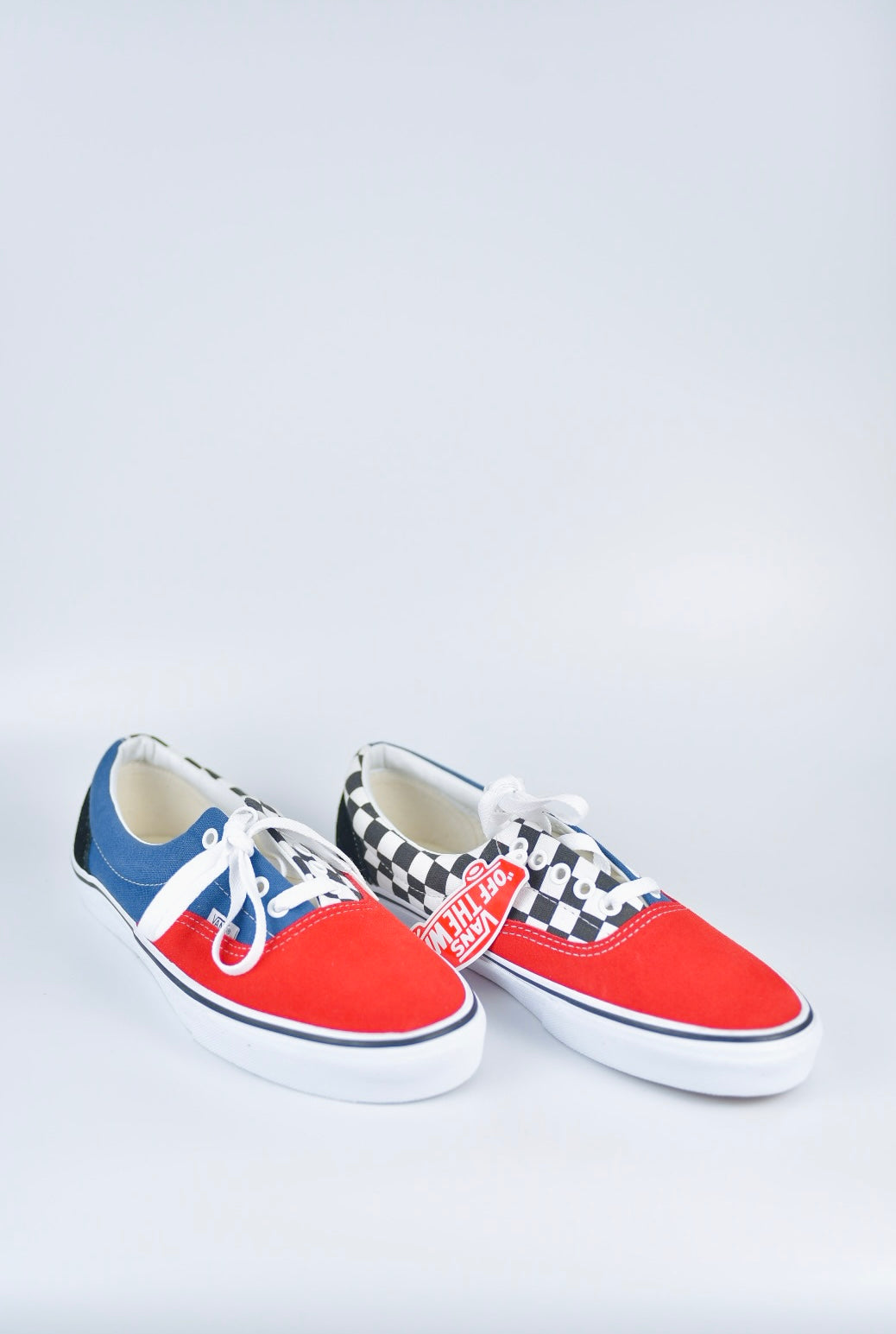 Vans Era Red Navy Blue Black White Checker Mix and Match New