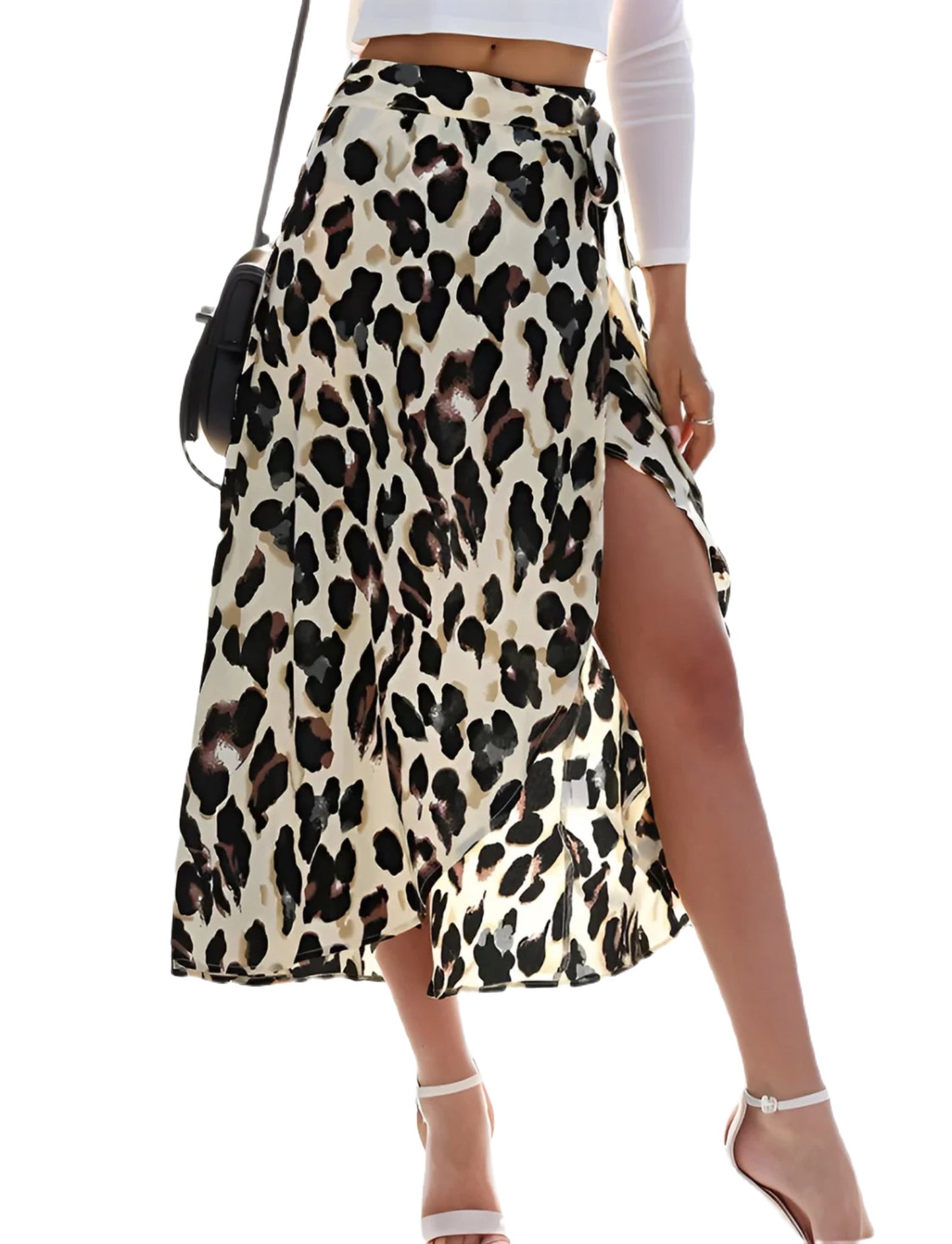 Leopard Drawstring Skirt SZ