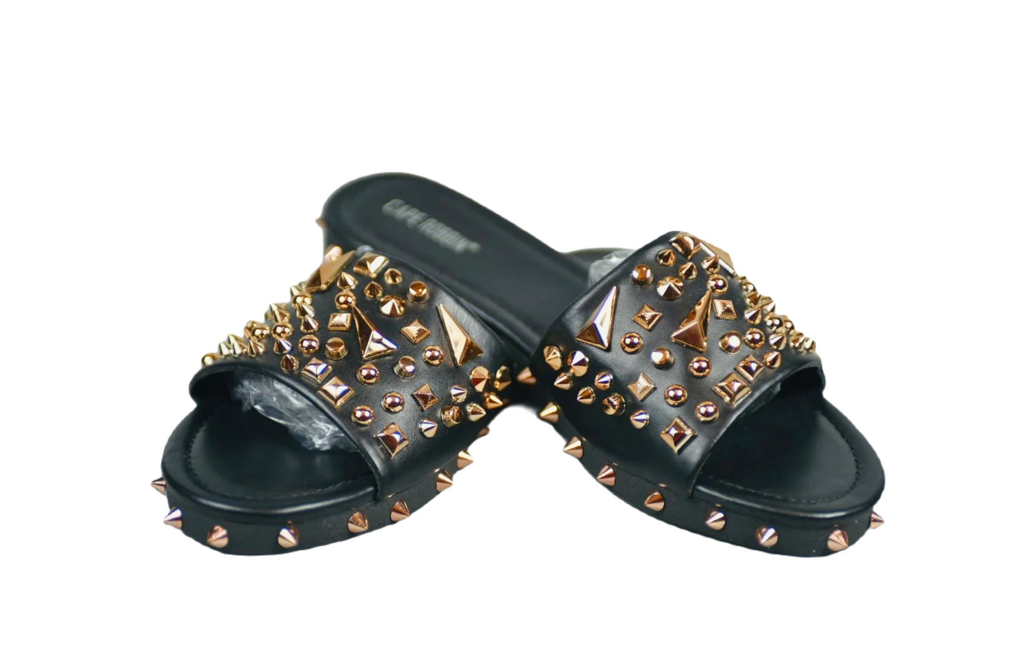 Women Studded Slides SZ 10 New