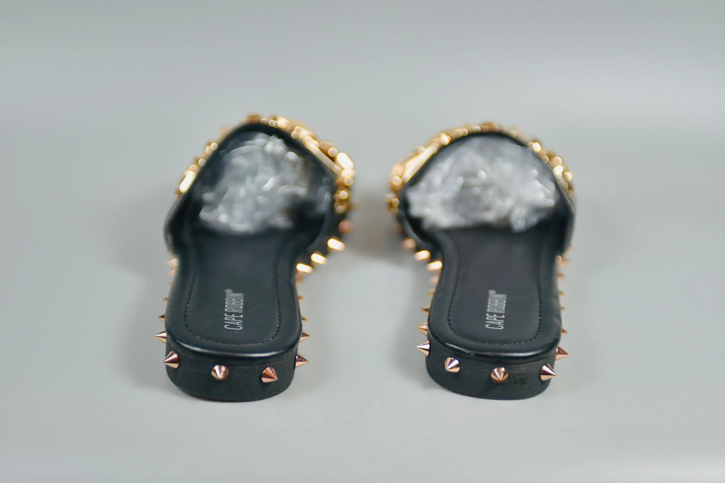 Women Studded Slides SZ 10 New