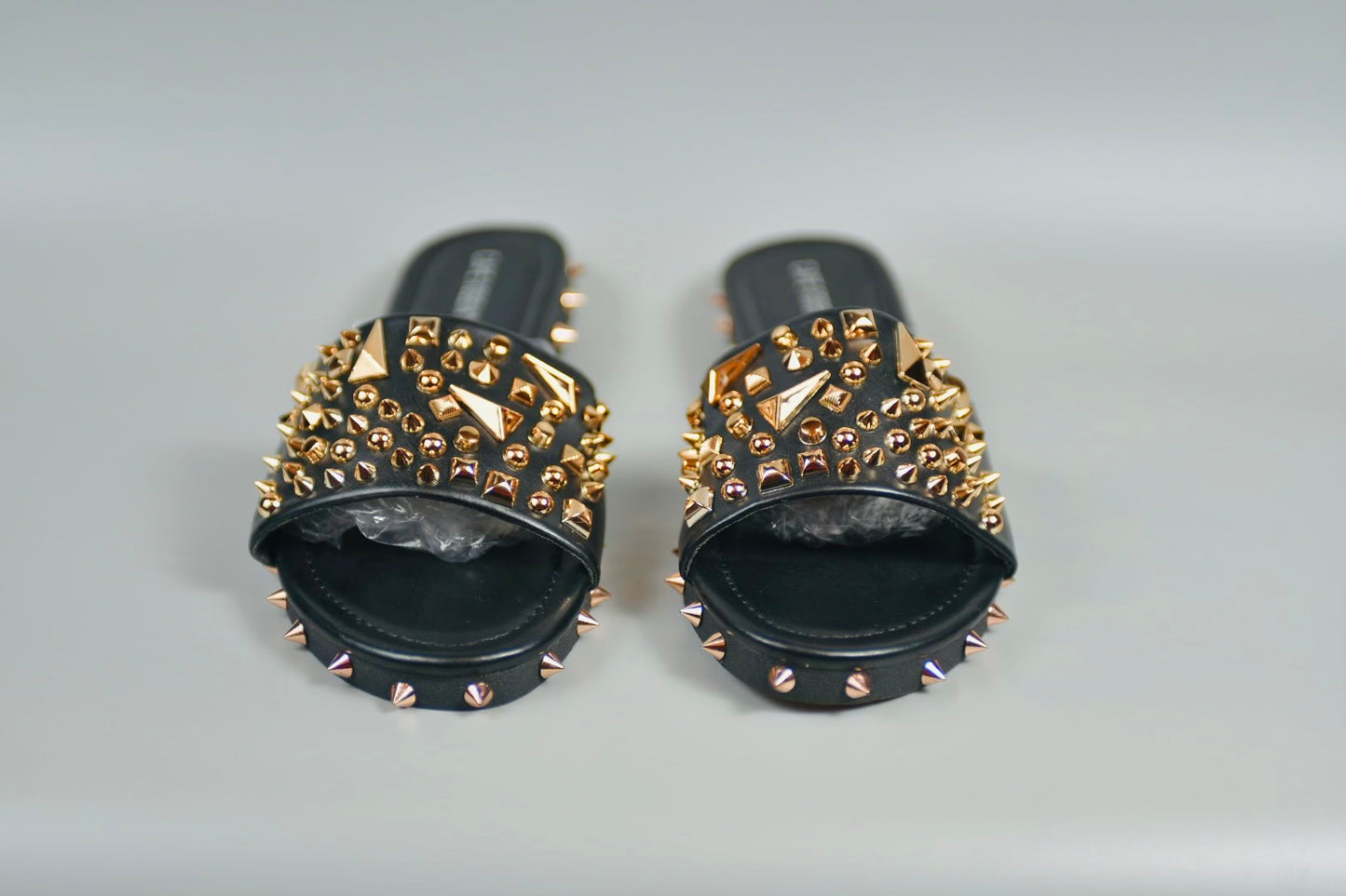 Women Studded Slides SZ 10 New