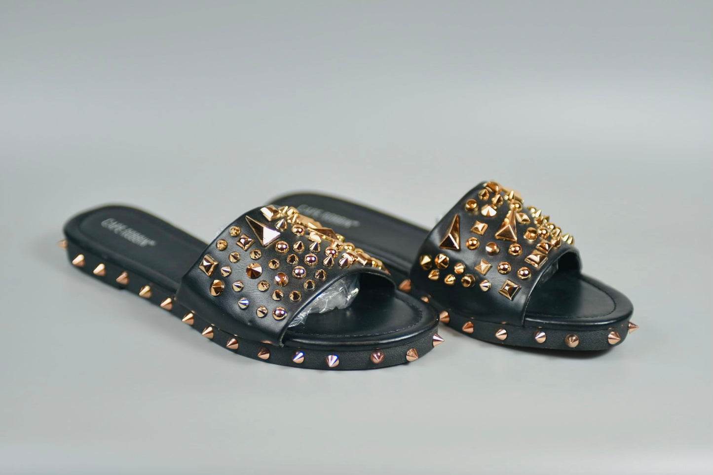 Women Studded Slides SZ 10 New