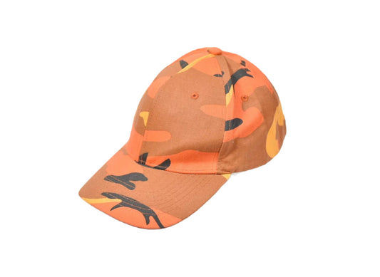 Orange Camouflage Hat