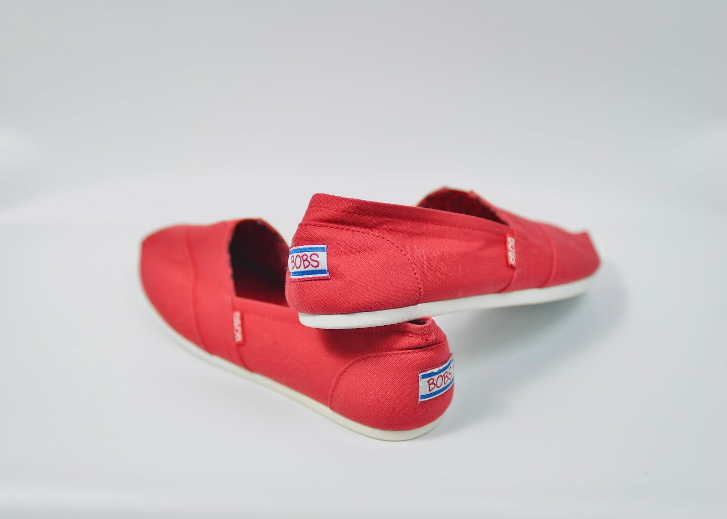 Skechers Women's BOBS Plush-Peace and Love Ballet Flat Red