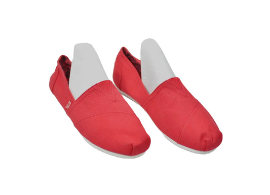 Skechers Women's BOBS Plush-Peace and Love Ballet Flat Red