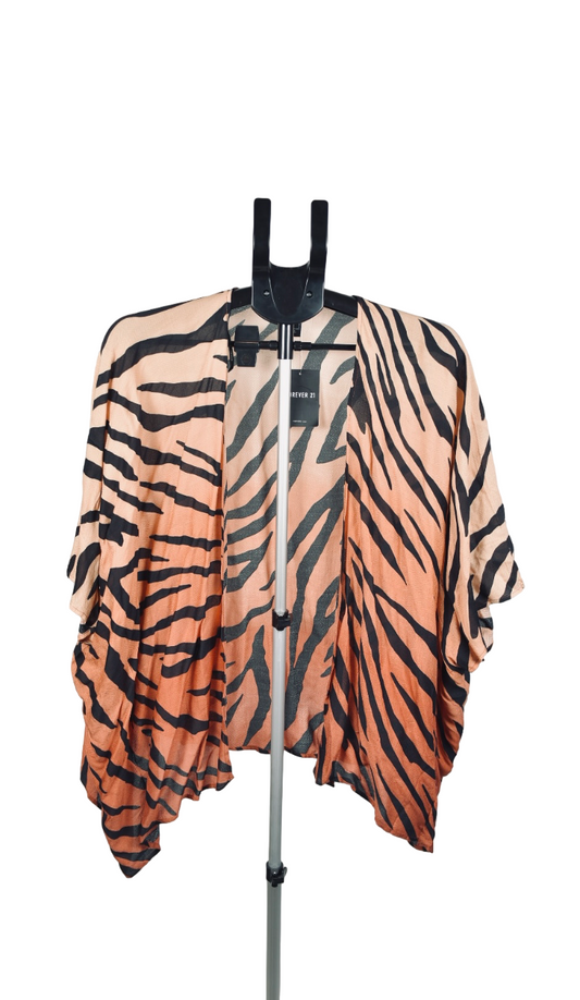 Tiger print Cardigan top Forever 21