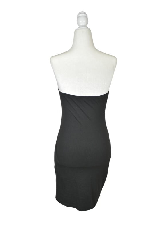 Solid Strapless Bodycon Dress