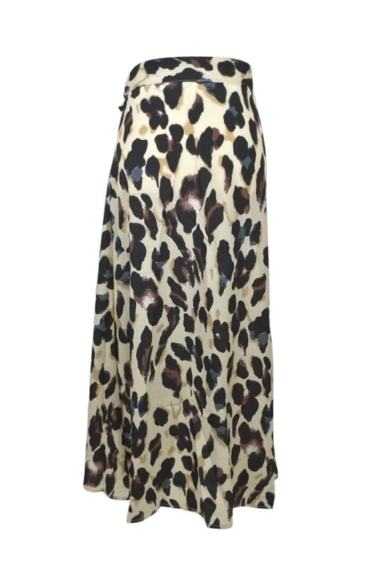 Leopard Drawstring Skirt SZ