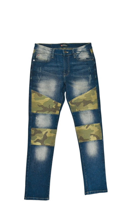 Men's Southpole Camo & Denim Jeans