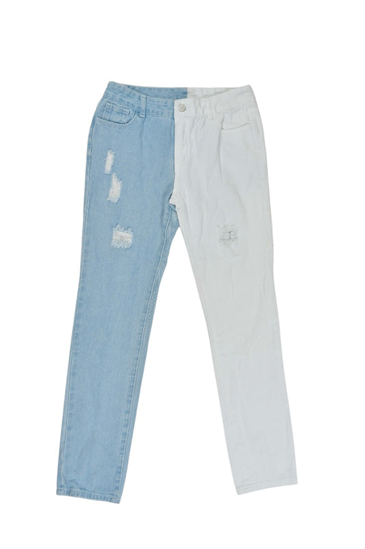 Boys Shein Two Tone Denim Jeans