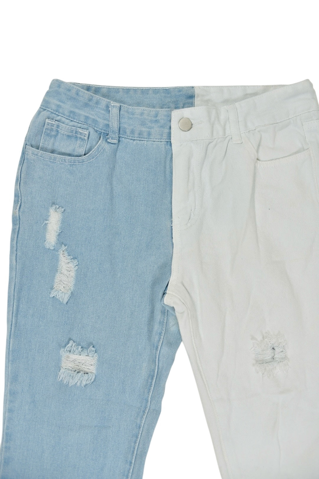 Boys Shein Two Tone Denim Jeans